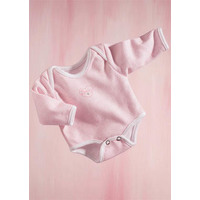 Götz Rózsaszín csíkos body (30-35 cm Baby)