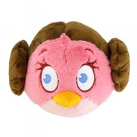  STAR WARS - Angry Birds, plüss, 13 cm, Leia 
