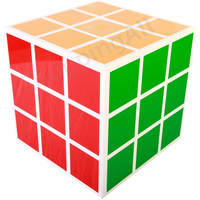 Rubik kocka mintás tárolódoboz, 22,6 cm, fehér